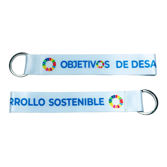 Llavero Tela Ods Desarrollo Sostenible Sdg Version 1 K012