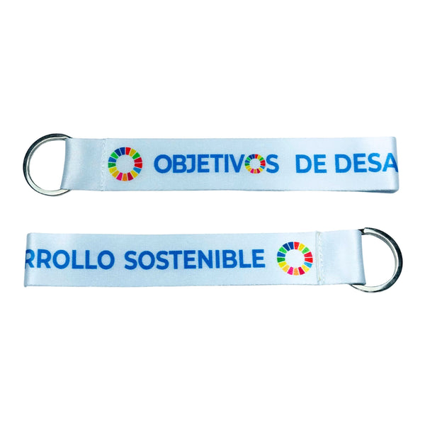Fabric Keychain - Sustainable Development SDG Version 1 - K012