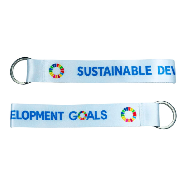 Fabric Keychain - Sustainable Development SDG Version 3 - K015