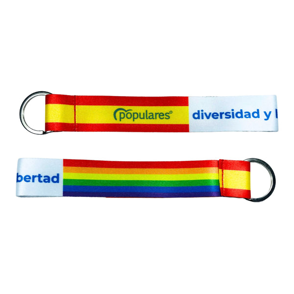 Fabric Keychain - Pp Ayuso Madrid Diversity and LGBT Freedom - K025