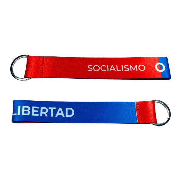 Fabric Keychain - Pp Ayuso Madrid Socialism or Freedom - K024