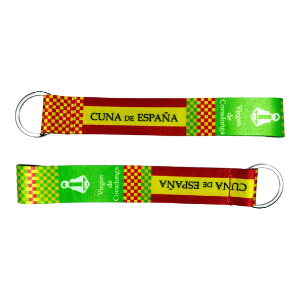 Llavero Tela - Virgen Covadonga Asturias - Cuna España - K058
