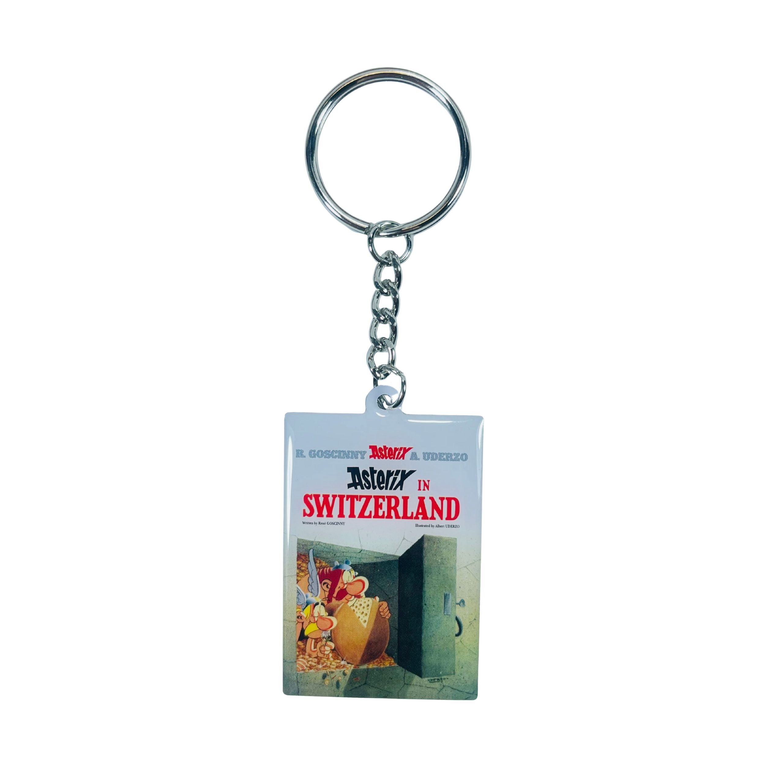 LLAVERO © 16 - Asterix in Switzerland - Portada Comic - Inglés - A#696