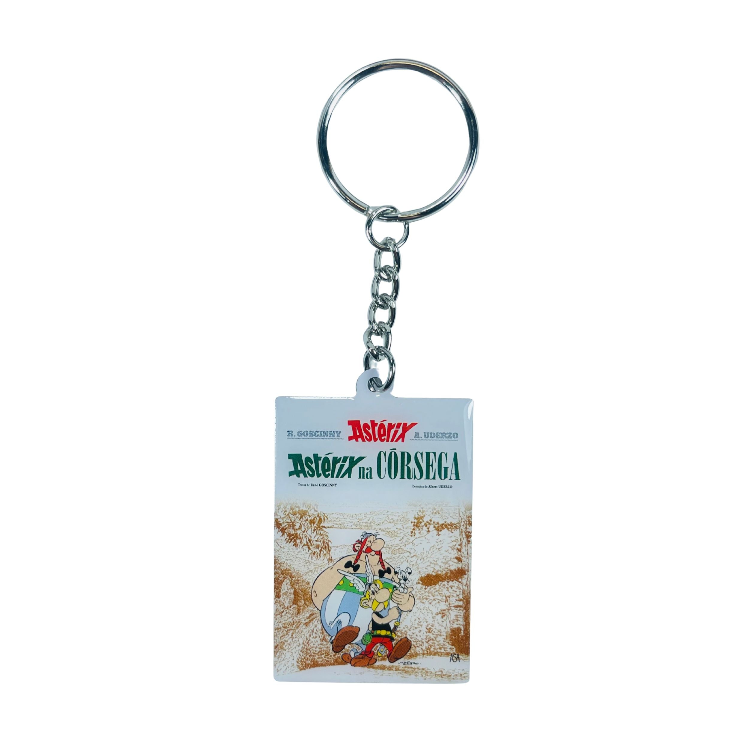LLAVERO © 20 - Astérix na Córsega - Portada Comic - Portugués - A#740