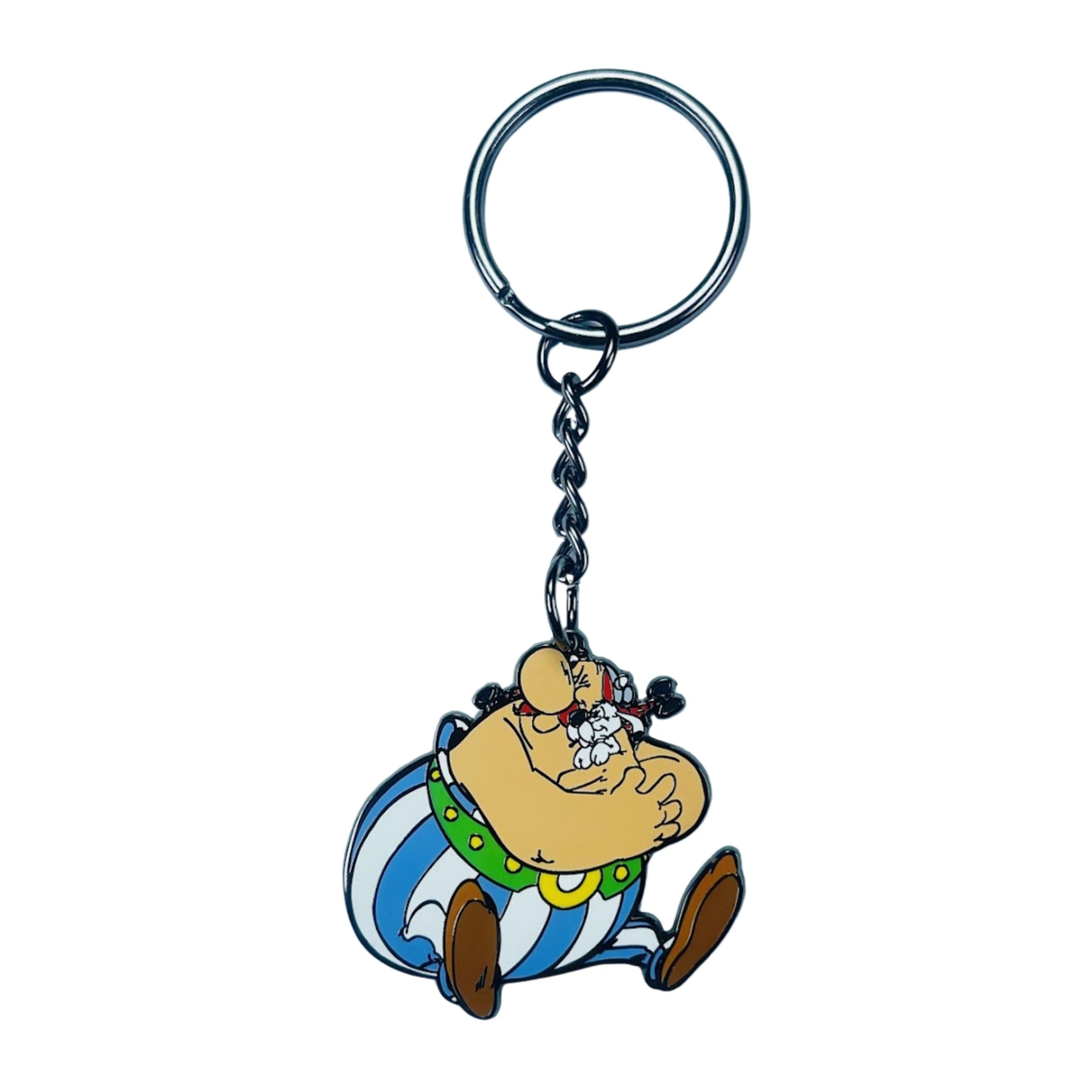 LLAVERO © Astérix - Obelix sentado con Idéfix - B#123