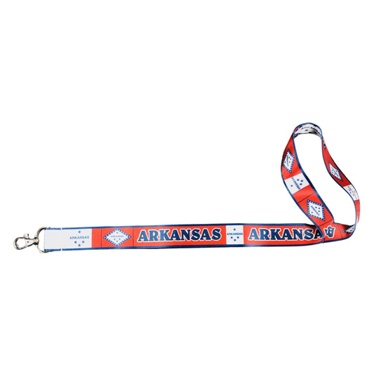 Lanyard Cinta Cuello Bandera Estado Arkansas Usa L062