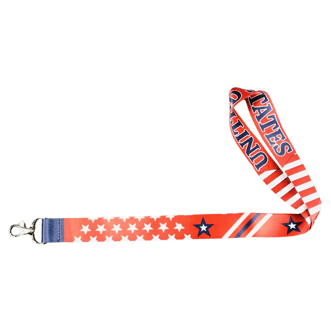 Lanyard - Fita para o Pescoço - Estrelas da Bandeira dos Estados Unidos - EUA - L111