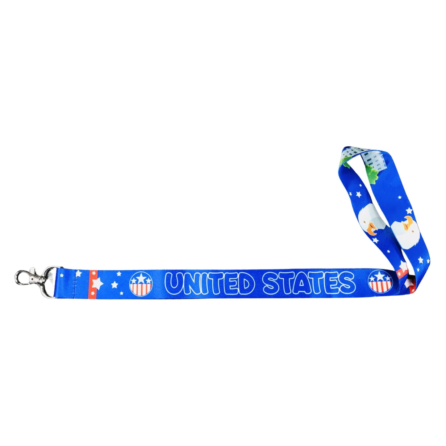 Lanyard - Neck Strap - Patriotic Flag United States - USA - L119