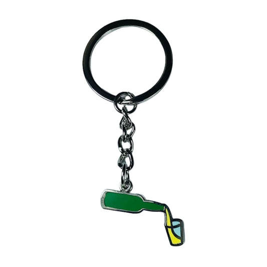 Llavero Botella De Sidra Y Vaso Asturias