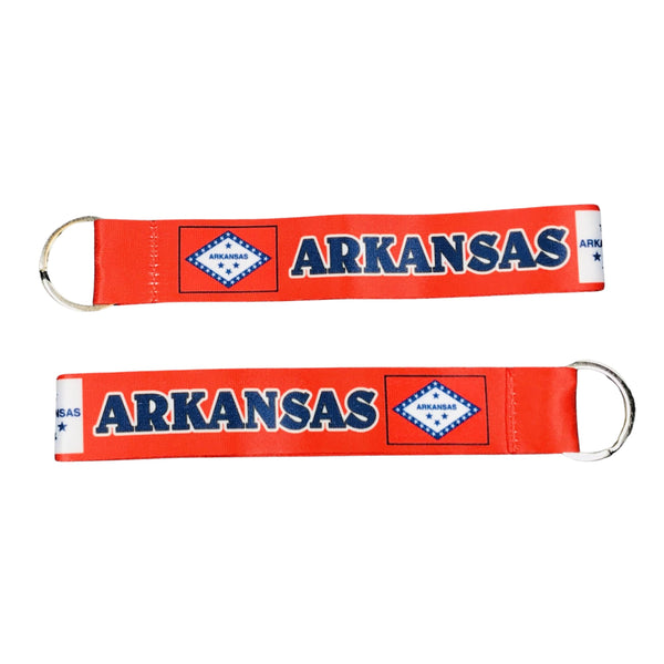 Porte-clés en tissu - Drapeau de l'État de l'Arkansas - USA - K062