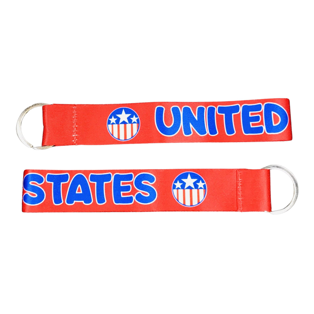 布製キーホルダー - 赤 - アメリカ合衆国旗 - USA - K115