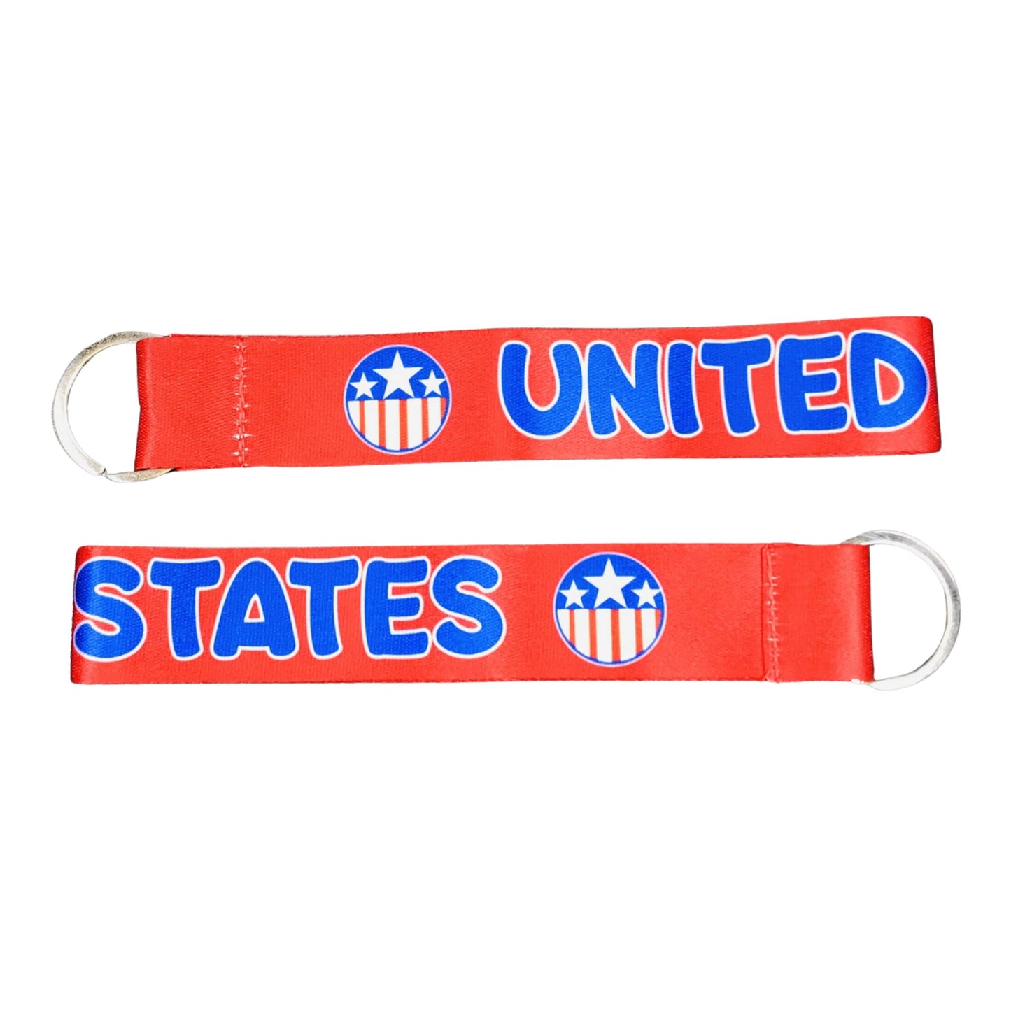 Porte-clés en tissu - Rouge - Drapeau des États-Unis - USA - K115