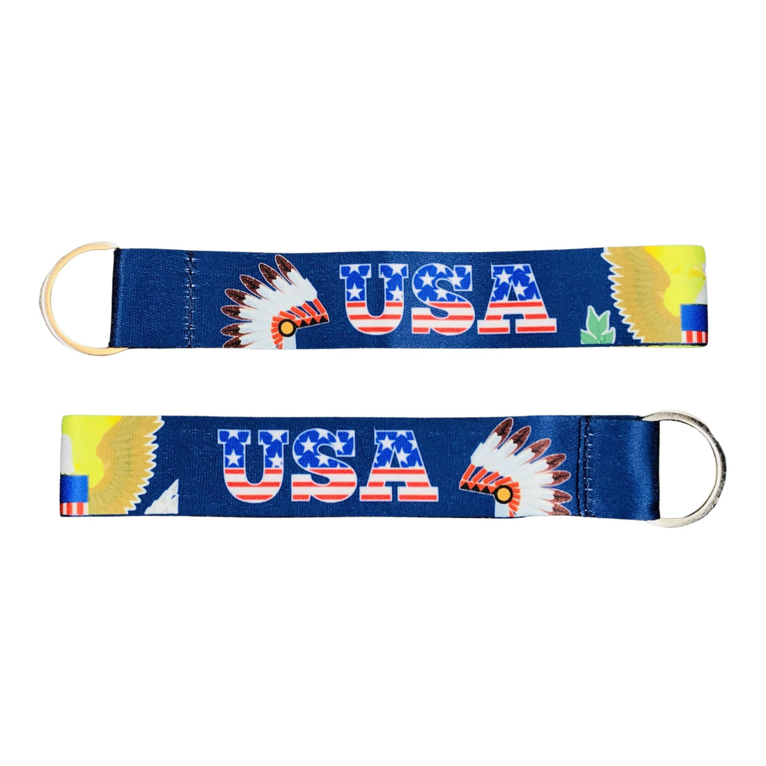 Porta-chaves de tecido - Símbolos americanos - EUA - K116