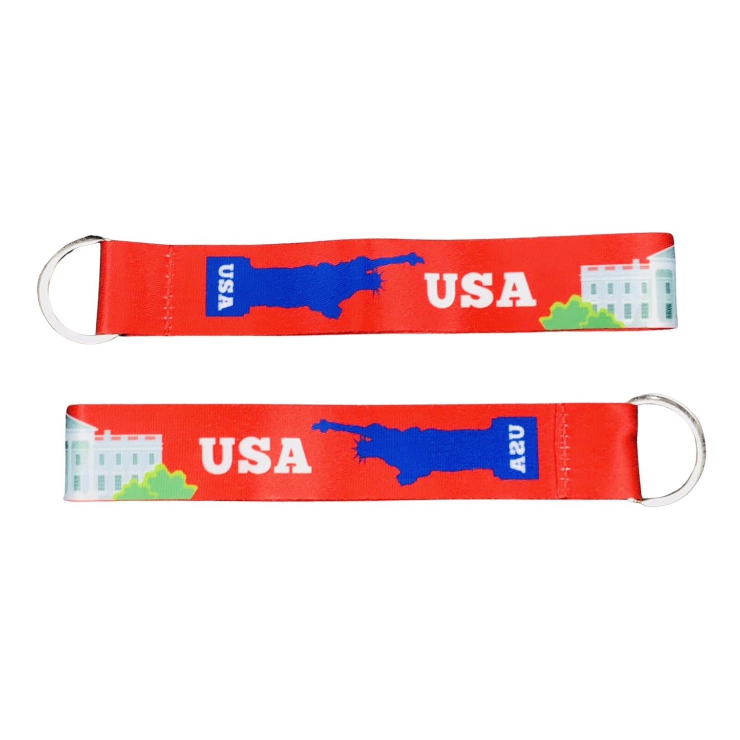 Fabric Keychain - Statue of Liberty - The White House - USA - K113