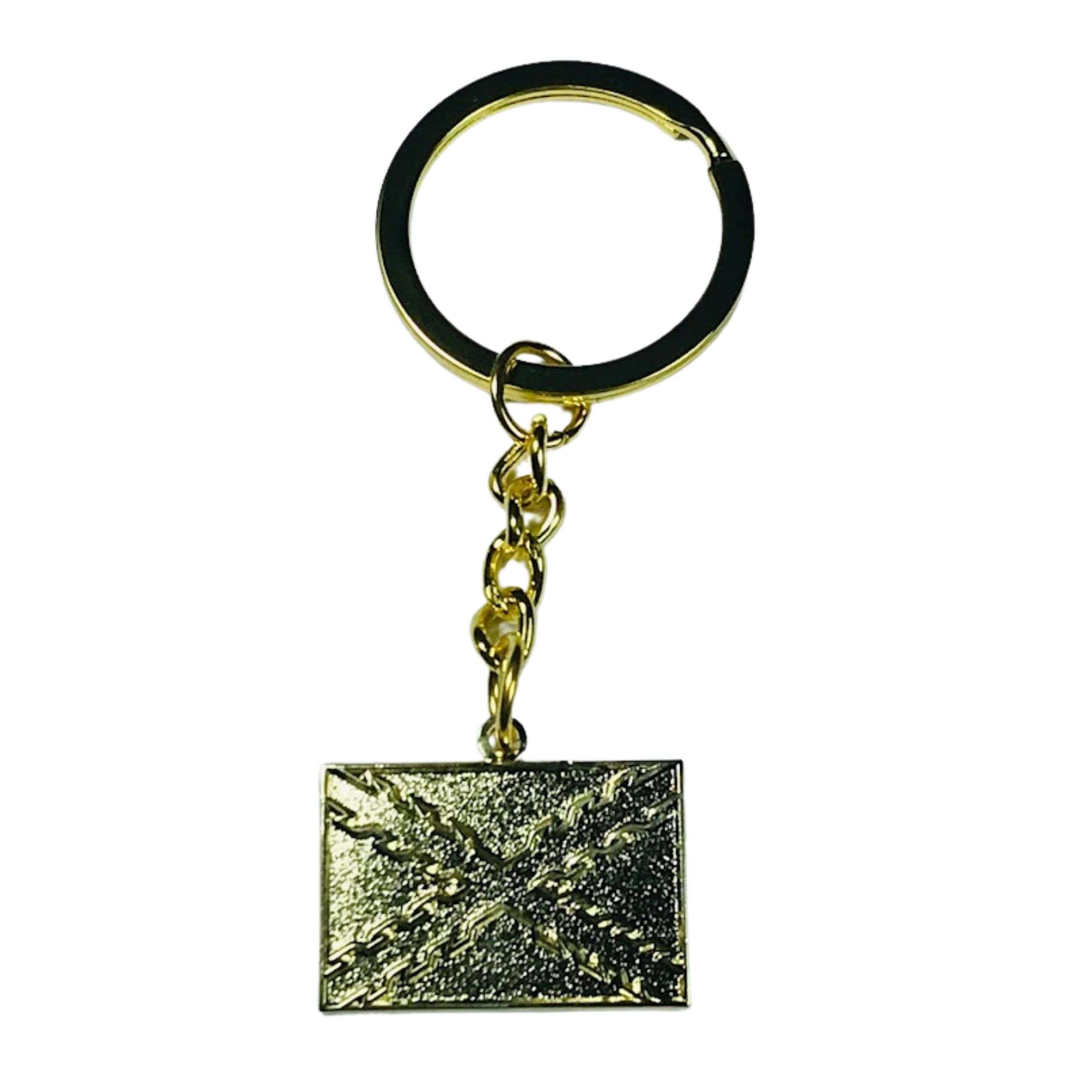 Llavero Color Oro Bandera De Borgona Espana