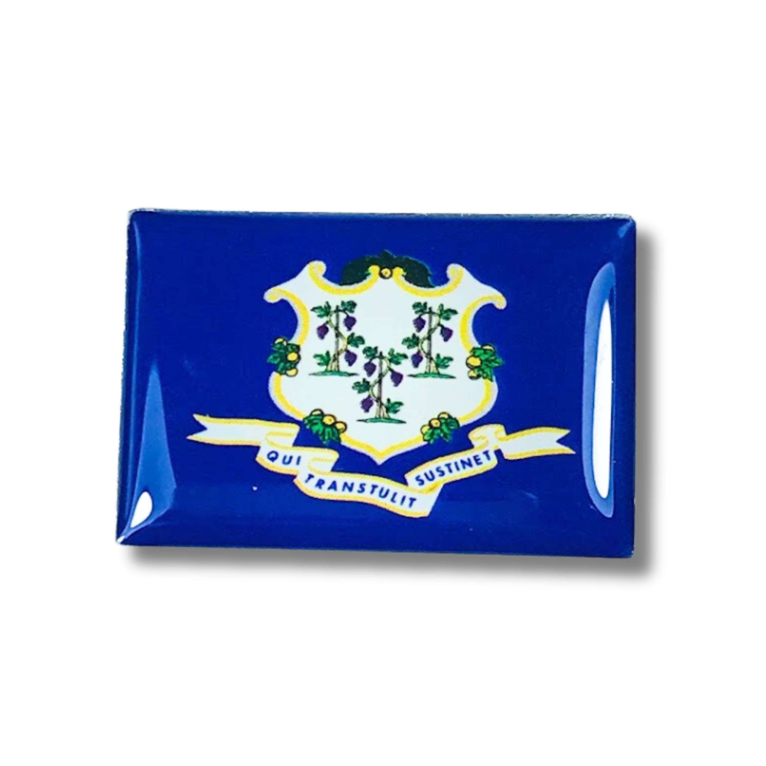 Pin's - Drapeau de l'État du Connecticut - USA