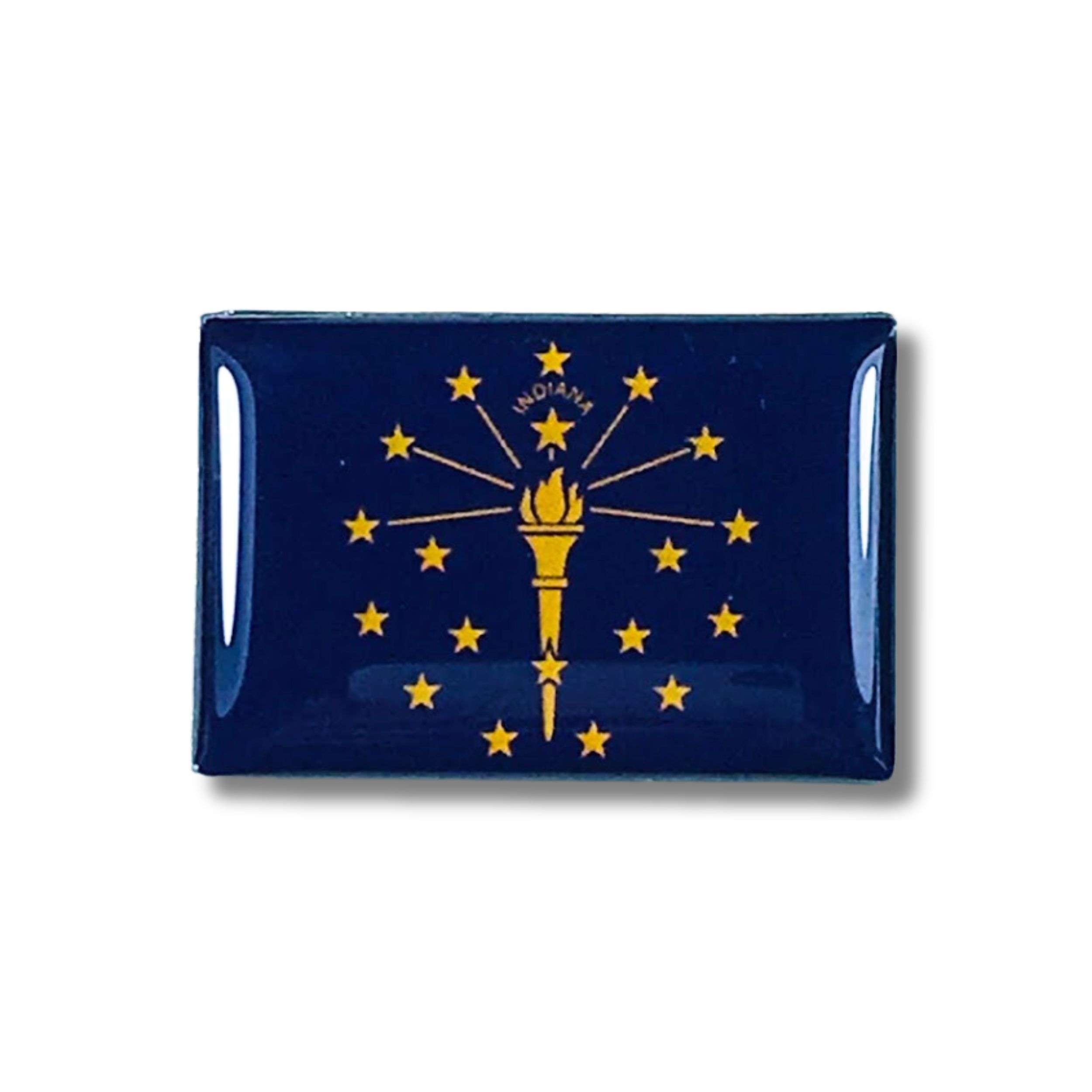 Pin Bandera Estado Indiana Usa