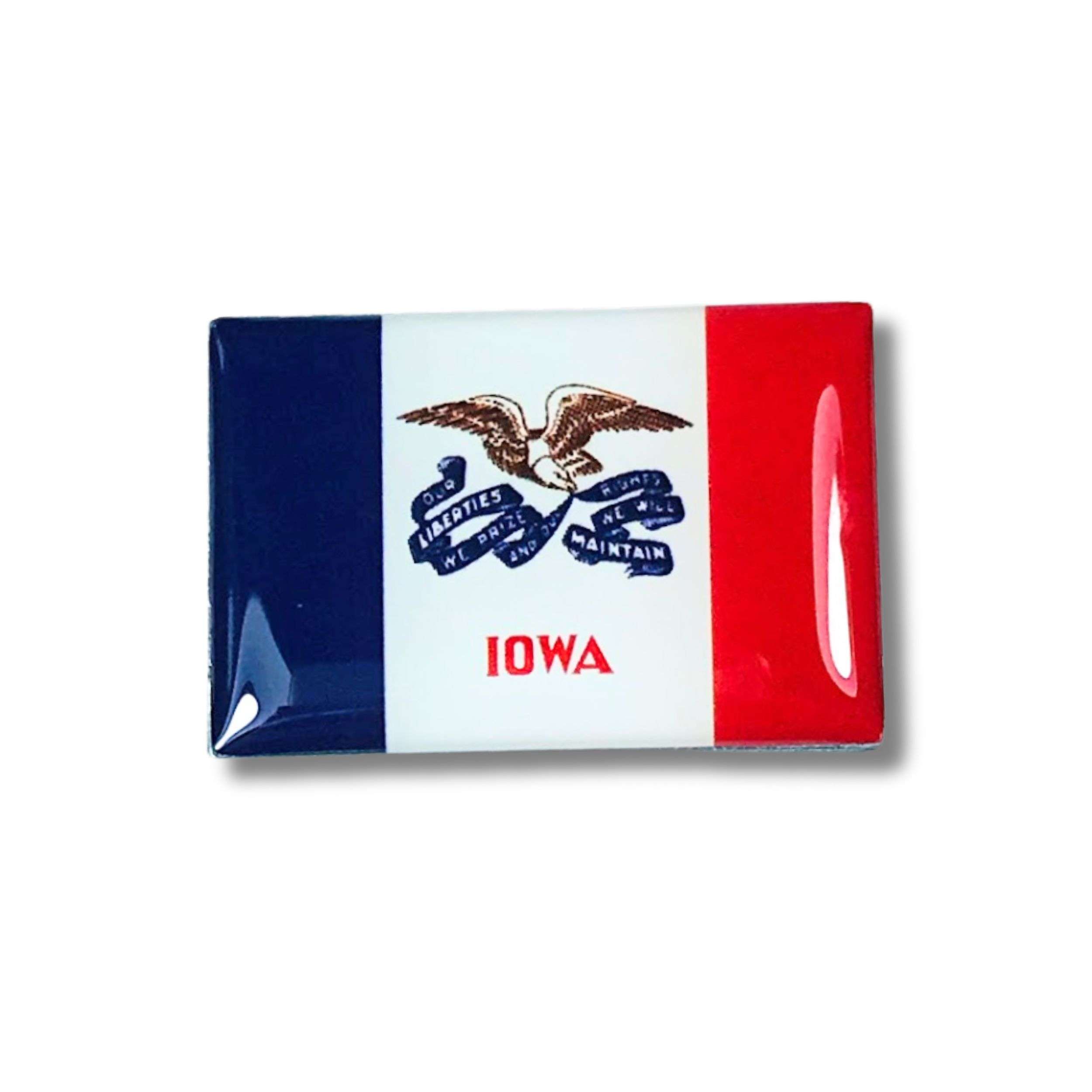 Pin Bandera Estado Iowa Usa