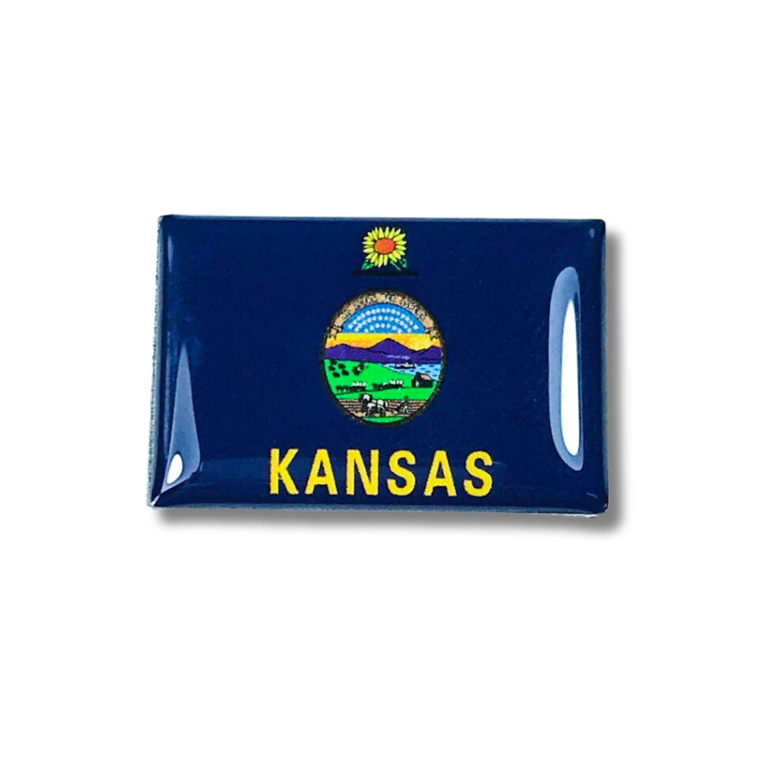 Pin - Bandera Estado Kansas - USA