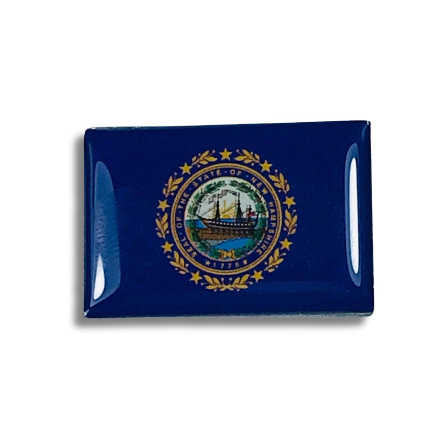 Pin Bandera Estado New Hampshire Usa