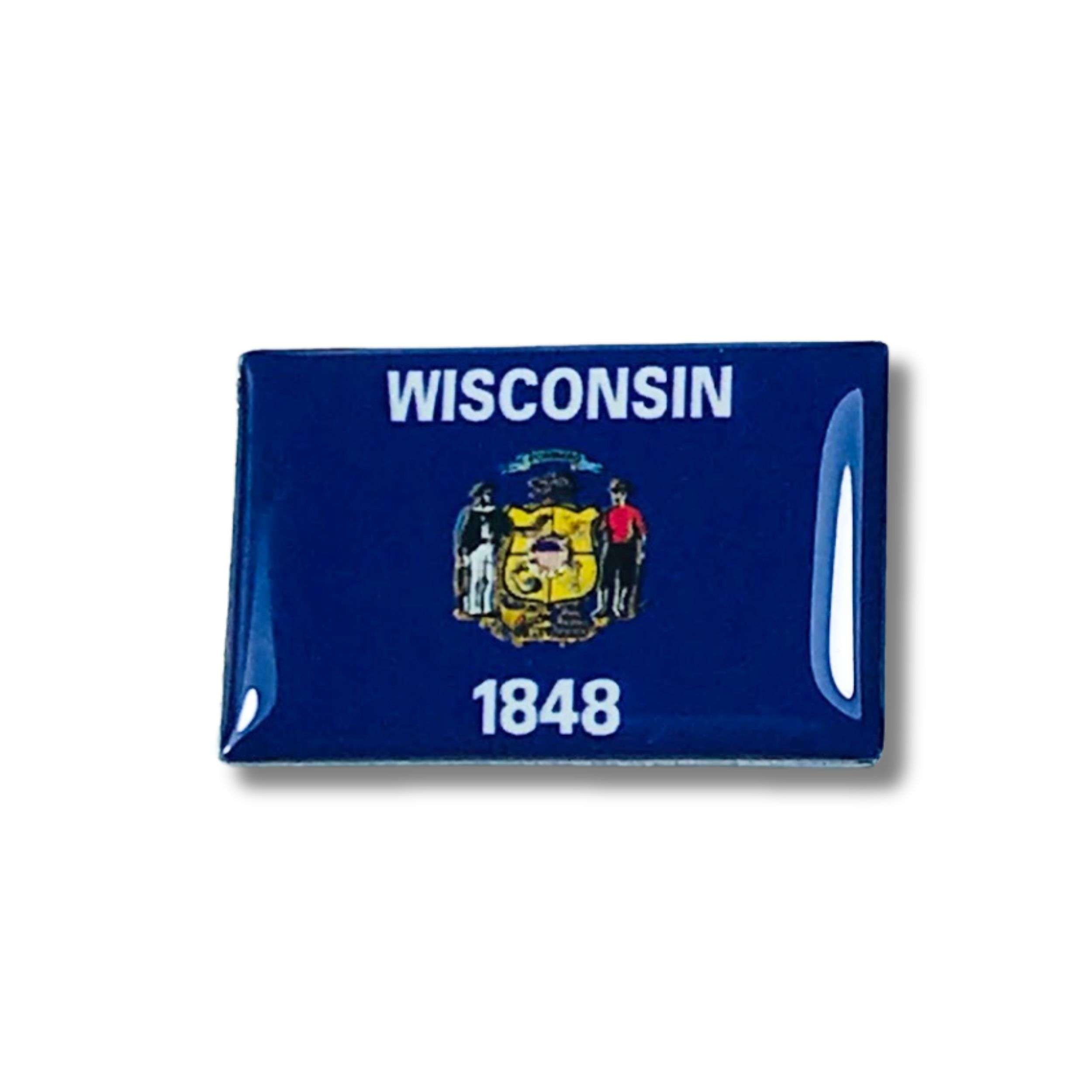 Pin Bandera Estado Wisconsin Usa