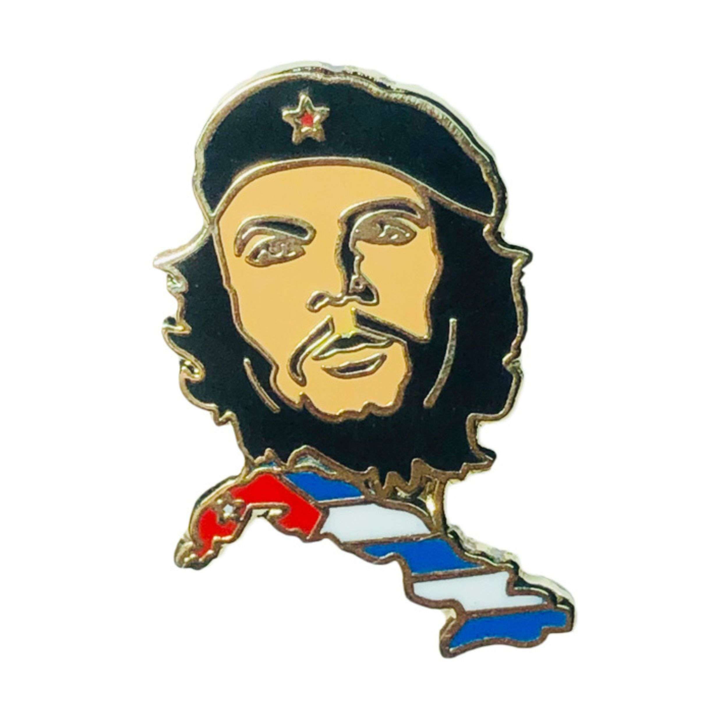 Pin Che Guevara Mapa Bandera Cuba