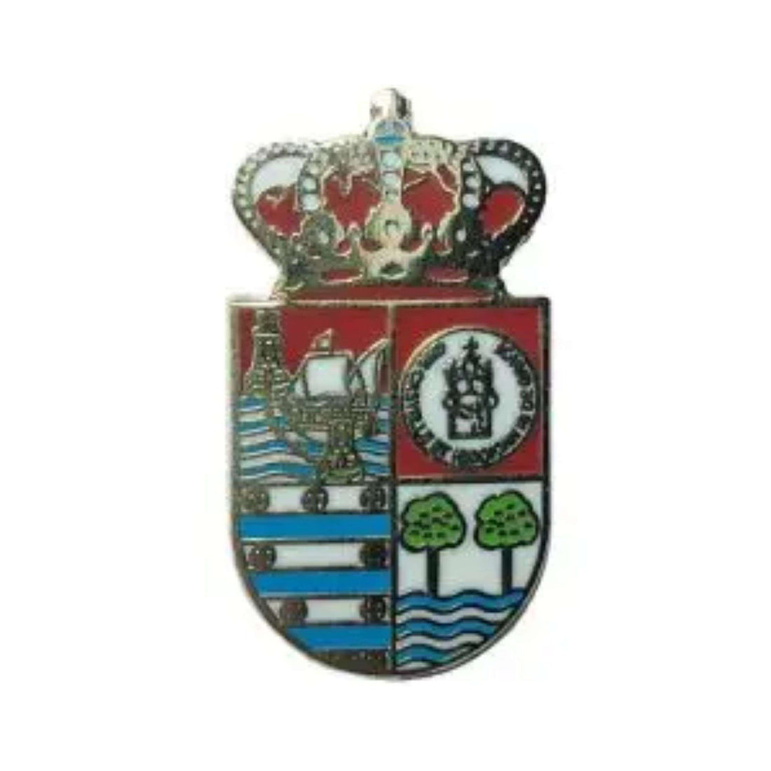 Pin - Wappen der Gemeinde Illas - Asturien - Spanien