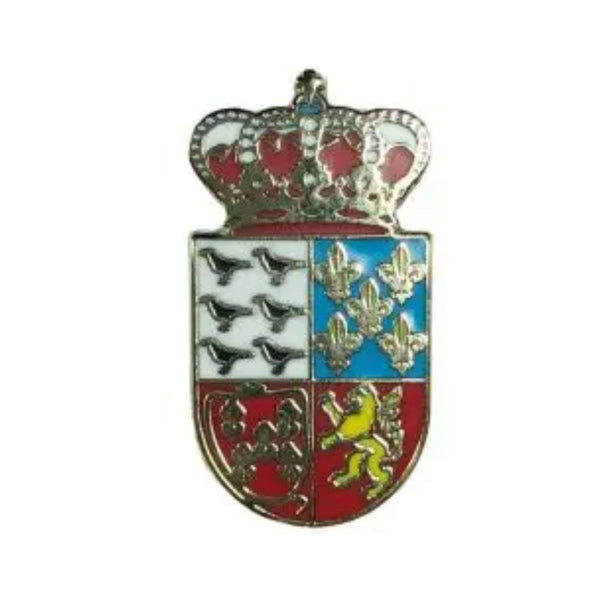 Pin - Wappen der Gemeinde Muros del Nalón - Asturien - Spanien