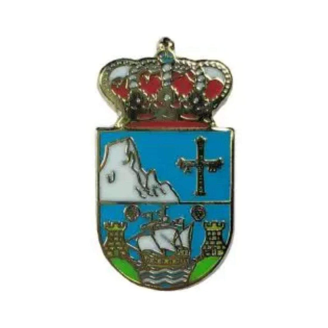 Pin - Wappen der Gemeinde Peñamellera Baja - Asturien - Spanien