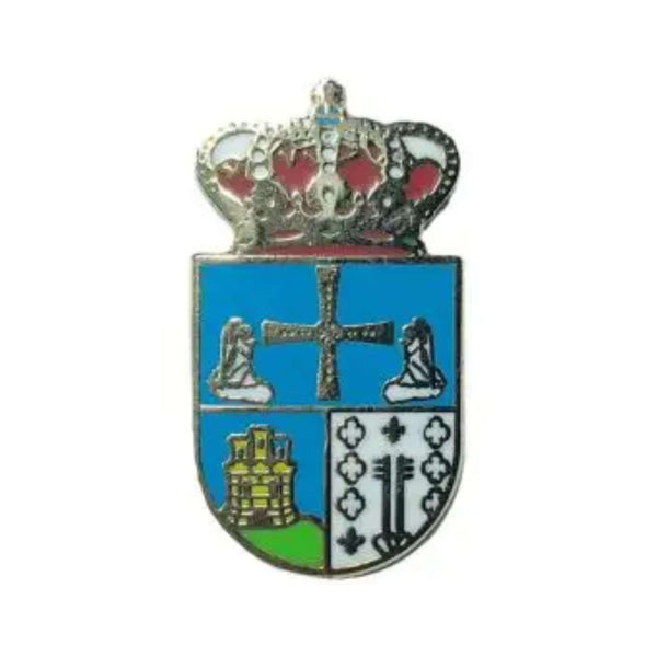 Pin - Wappen der Gemeinde Quirós - Asturien - Spanien