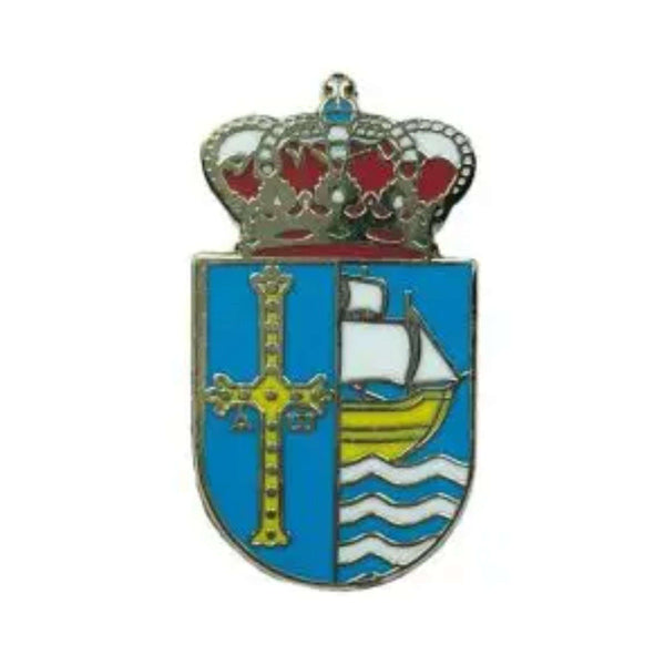 Pin - Wappen der Gemeinde Ribadesella - Asturien - Spanien