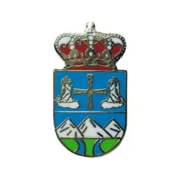 Pin - Wappen der Gemeinde Riosa - Asturien - Spanien