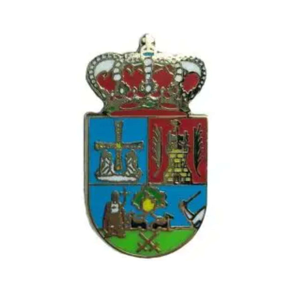 Pin - Wappen der Gemeinde San Martín de Oscos - Asturien - Spanien