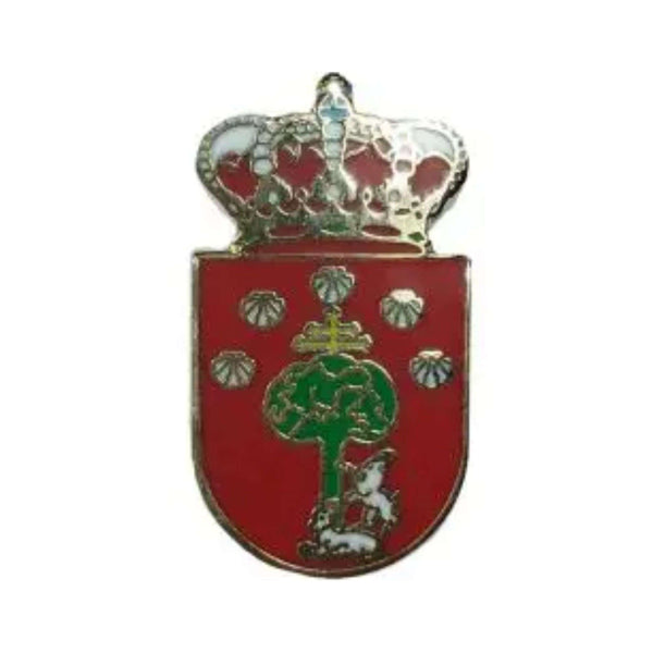 Pin - Wappen der Gemeinde Santo Adriano - Asturien - Spanien