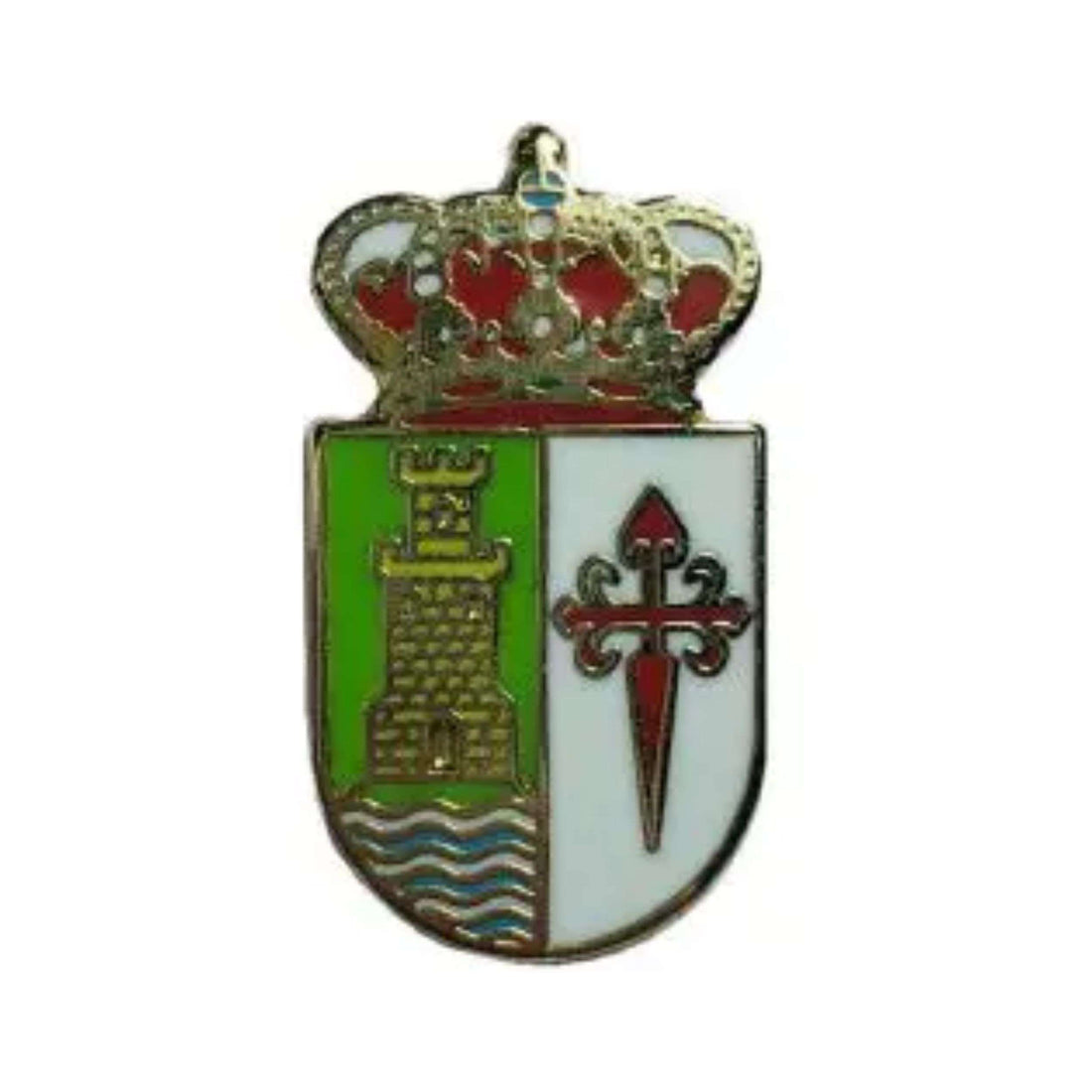 Pin - Wappen der Gemeinde Sobrescobio - Asturien - Spanien