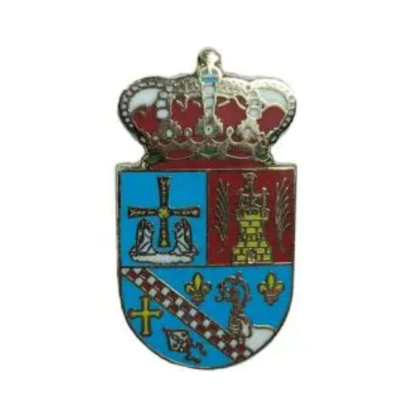 Pin - Wappen der Gemeinde Villanueva de Oscos - Asturien - Spanien