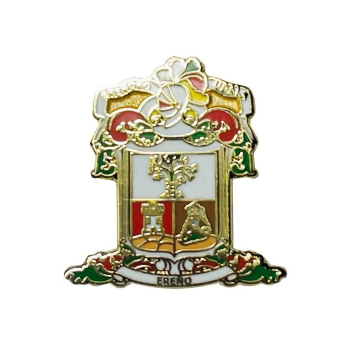 Значок - Герб Эреньо - Вискас - Испания