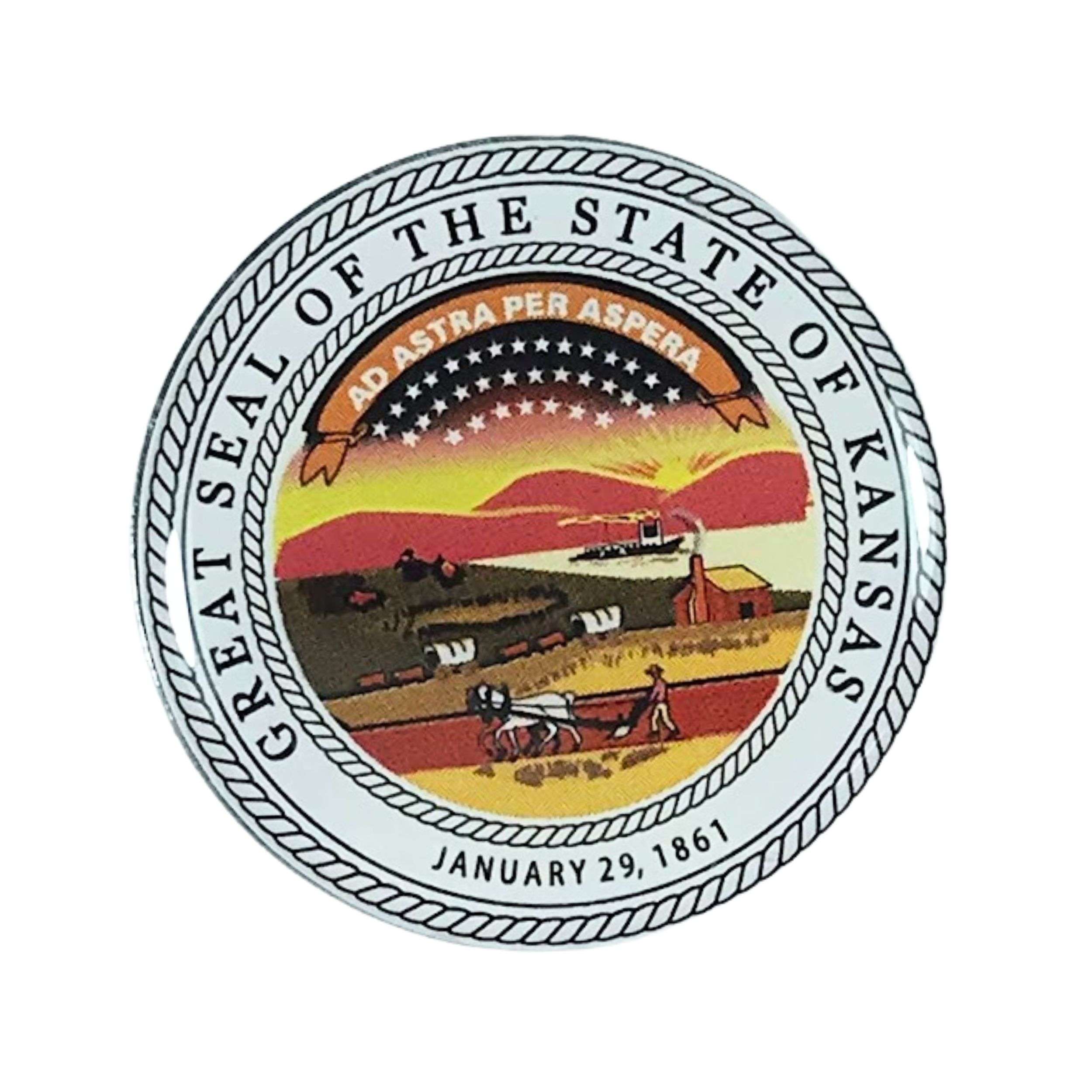 Pin Escudo Estado Kansas Usa