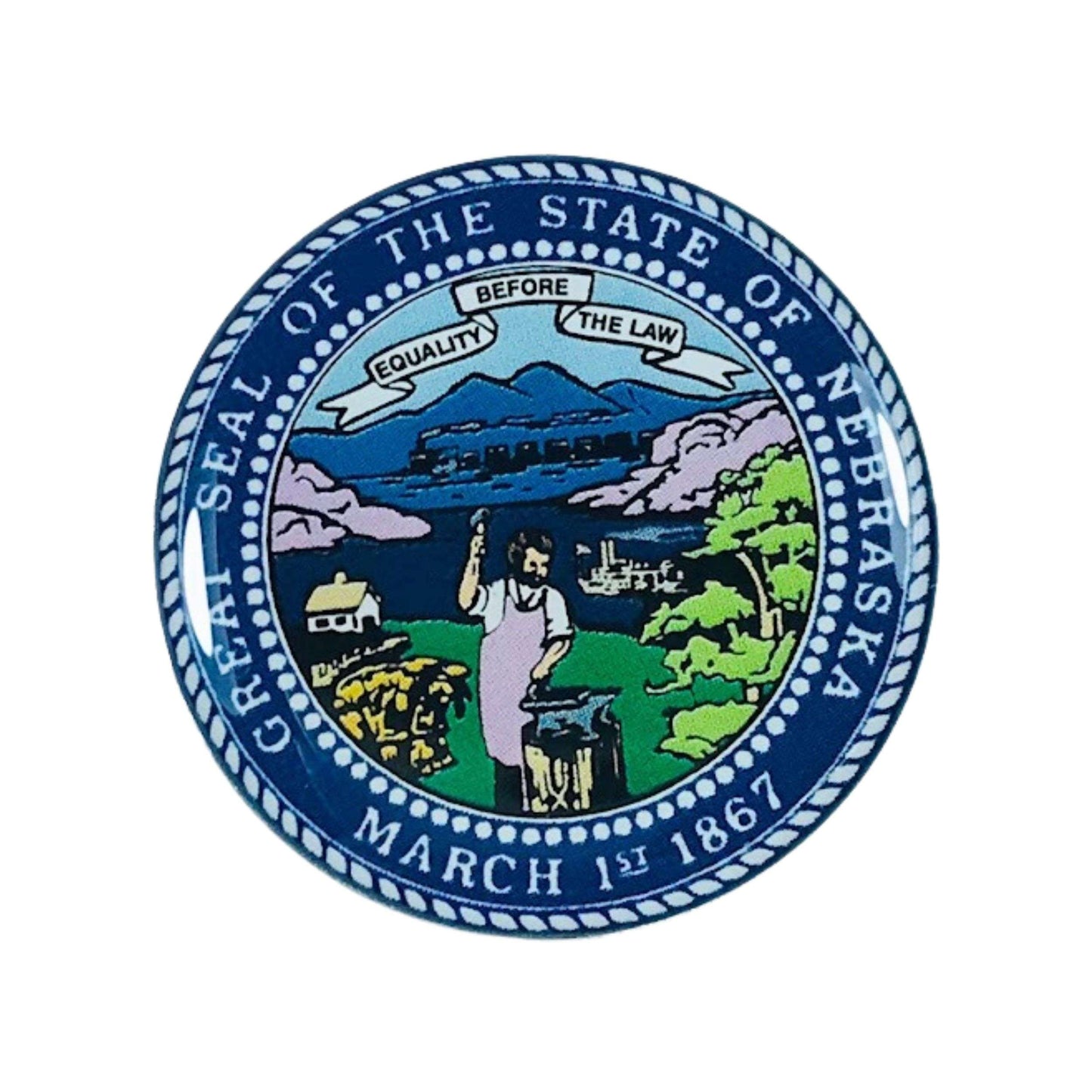 Pin Escudo Estado Nebraska Usa