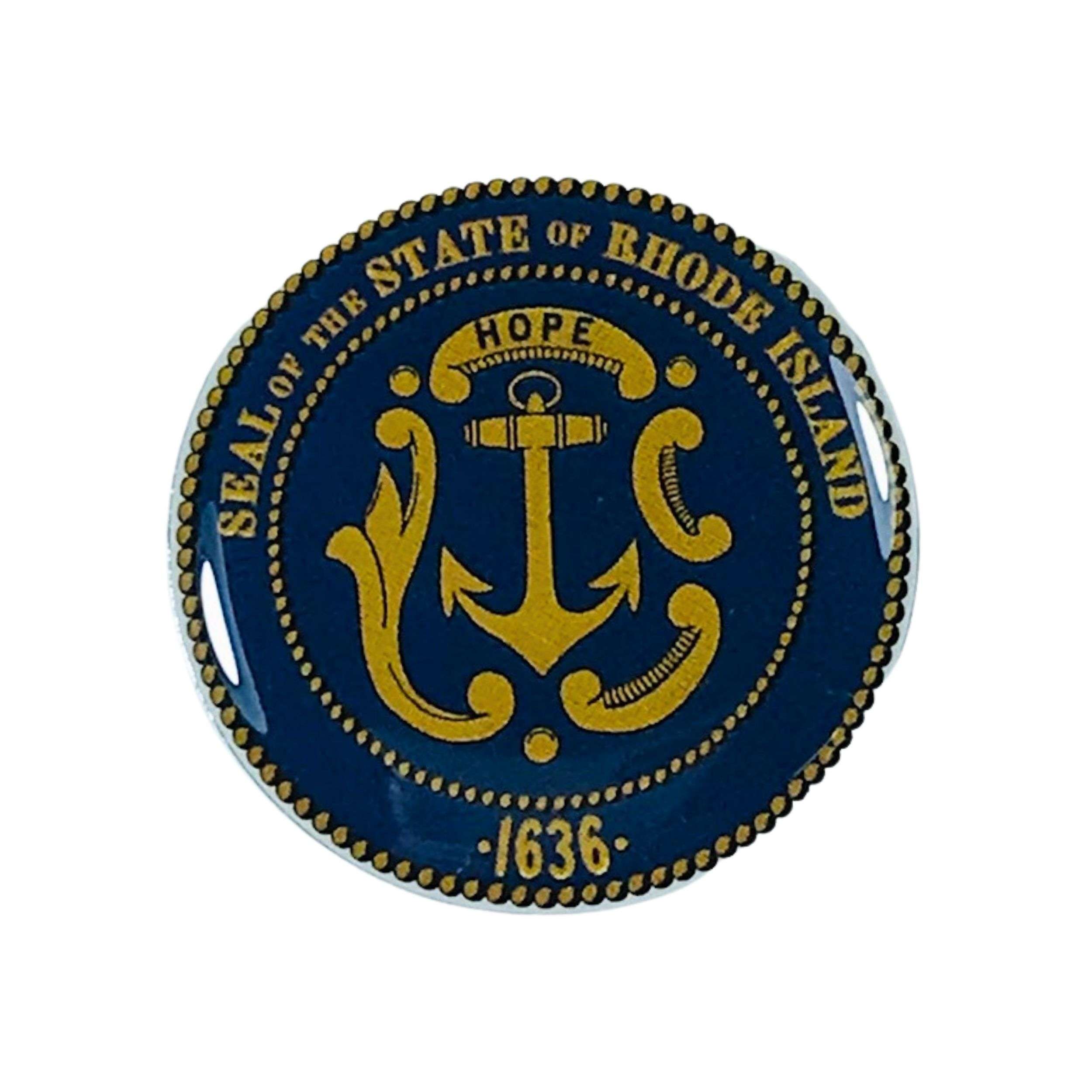Pin - Rhode Island State Shield - USA
