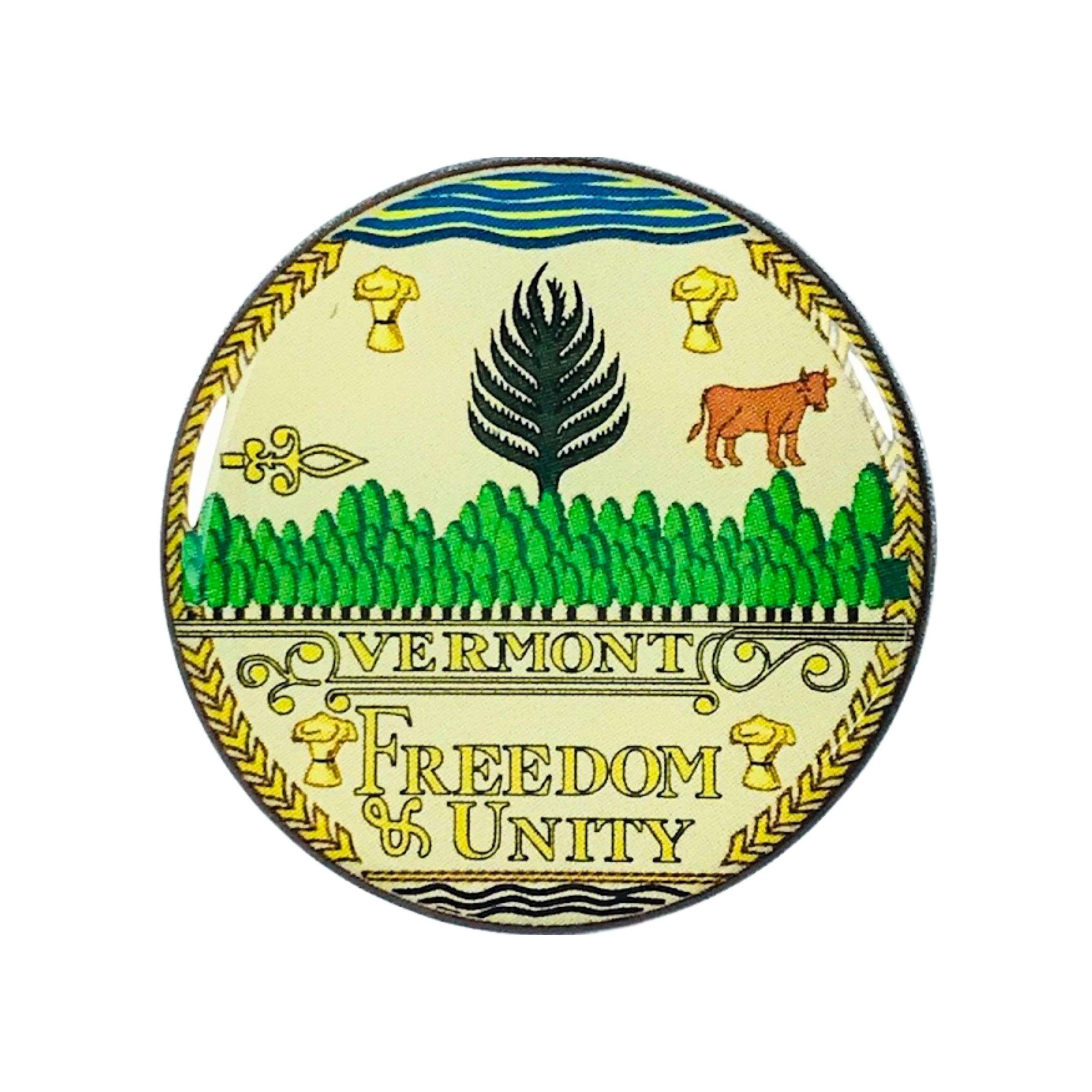 Pin - Vermont State Shield - USA