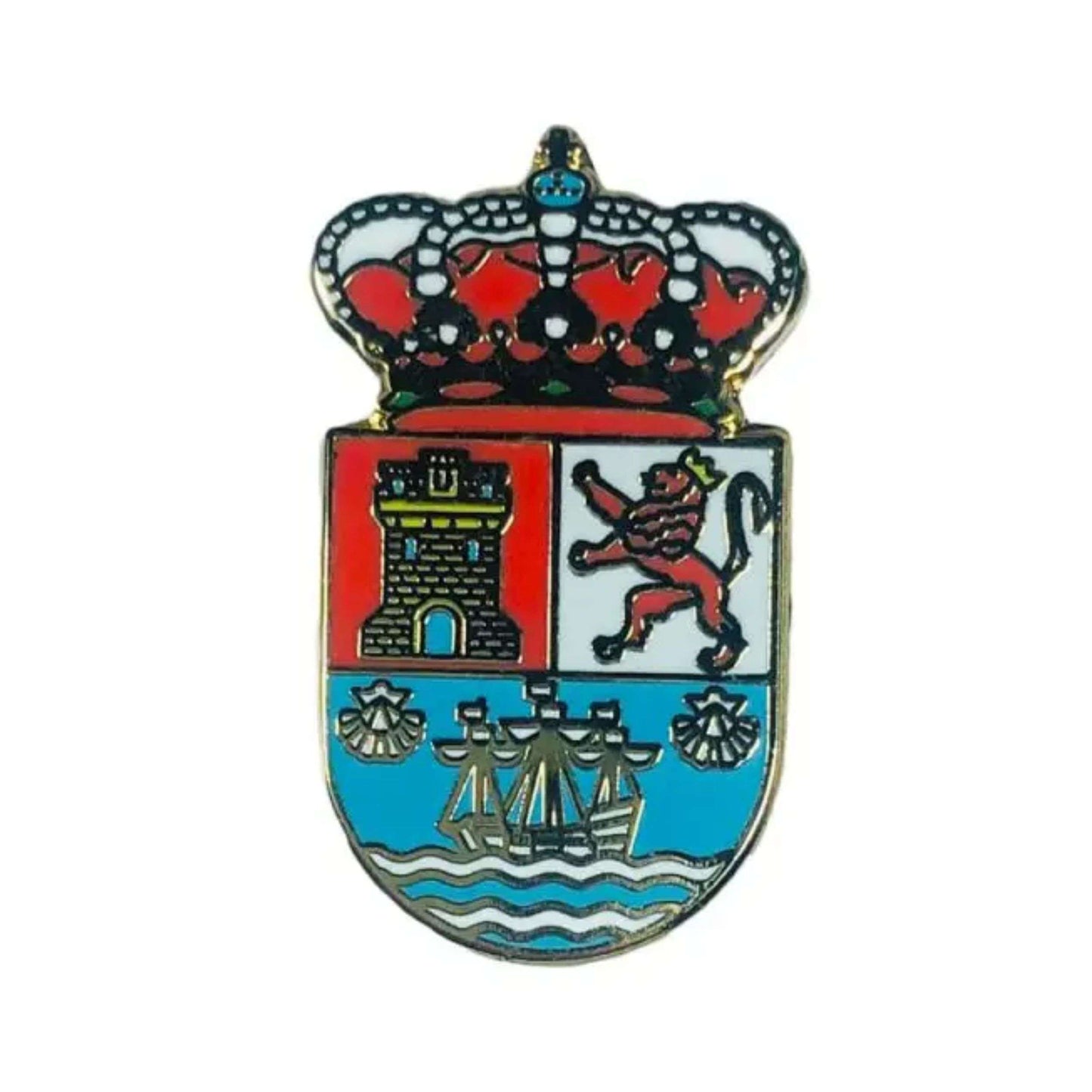 Pin Escudo Muros La Coruna Espana