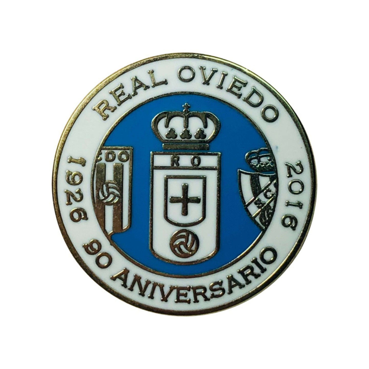 Pin Escudo Real Oviedo 90 Anos – Futbol Asturiano