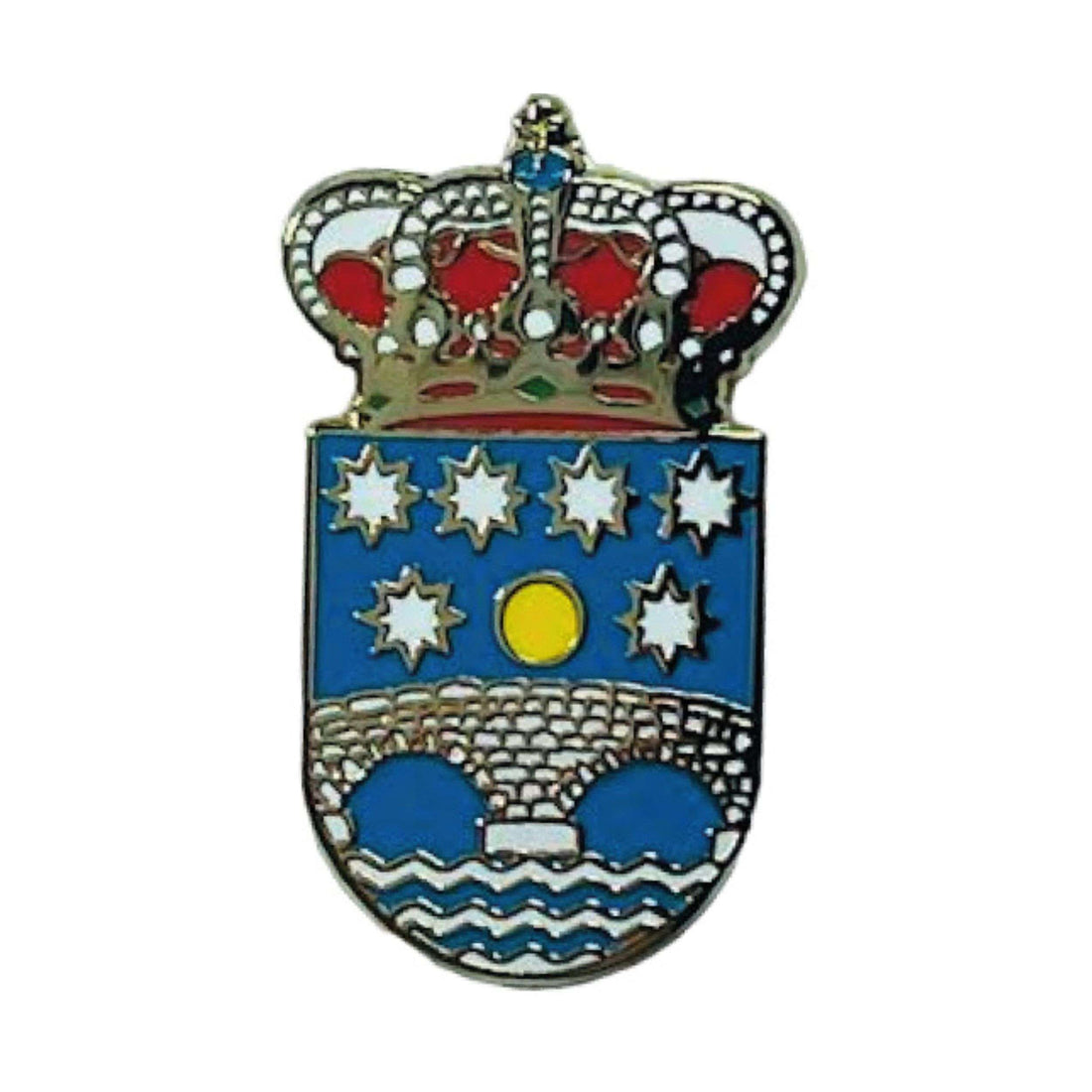 Pin - Wappen Ribadumia - Pontevedra - Spanien