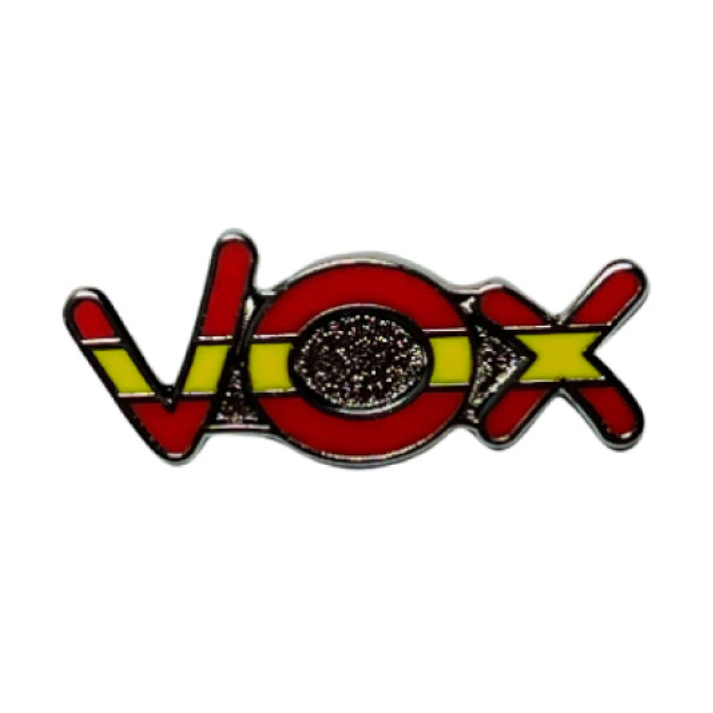 Pin Partido Politico Vox Con Bandera De Espana