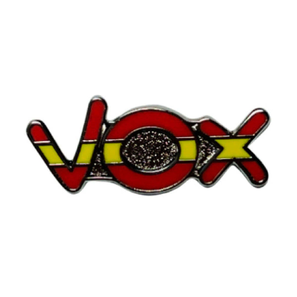Pin - Vox Political Party with the Spanish Flag
