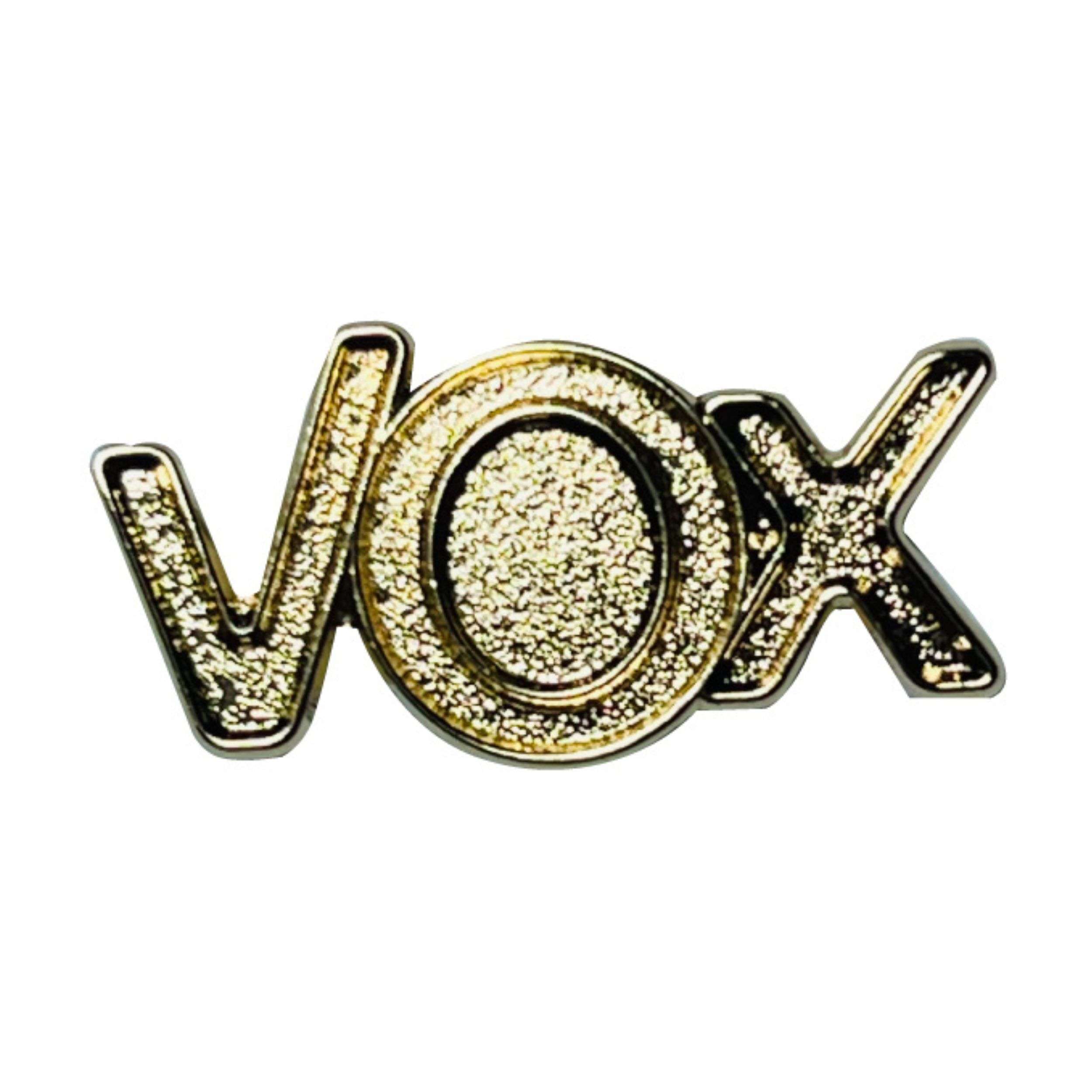 Pin Partido Politico Vox Dorado