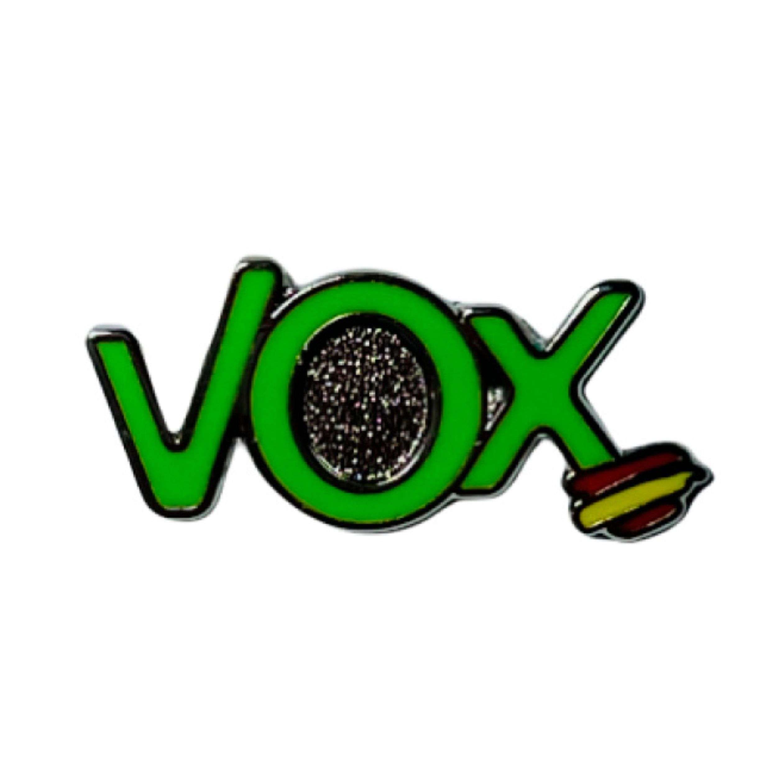Pin Partido Politigo Logo Vox Verde Con Bandera De Espana