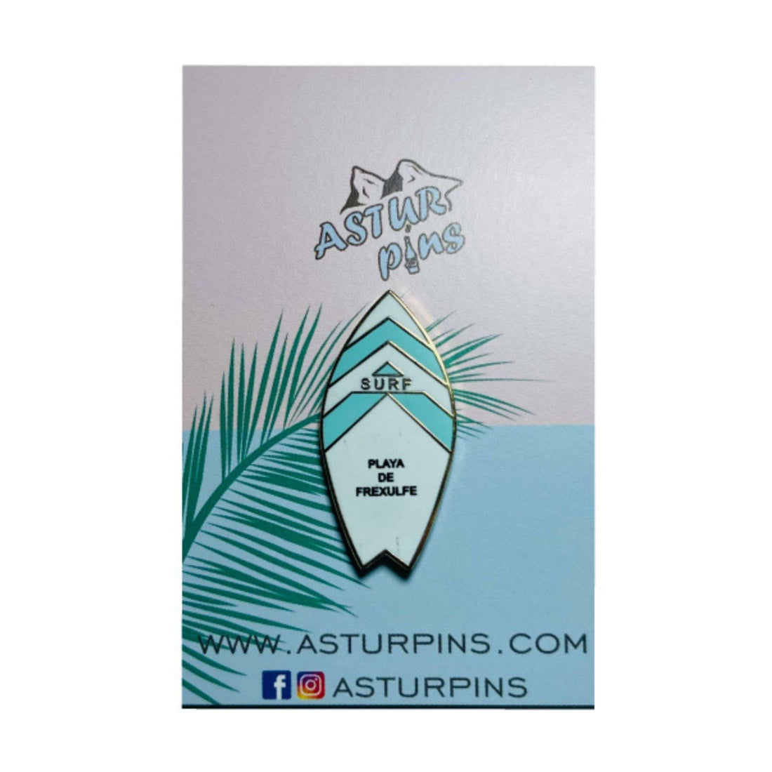 Pin - Prancha de Surf Azul - Praia de Frexulfe - Astúrias (2) - PS010