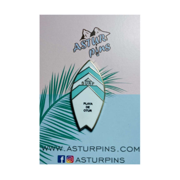 Pin - Tabla Surf Azul -  Playa de Otur - Asturias (2) - PS010